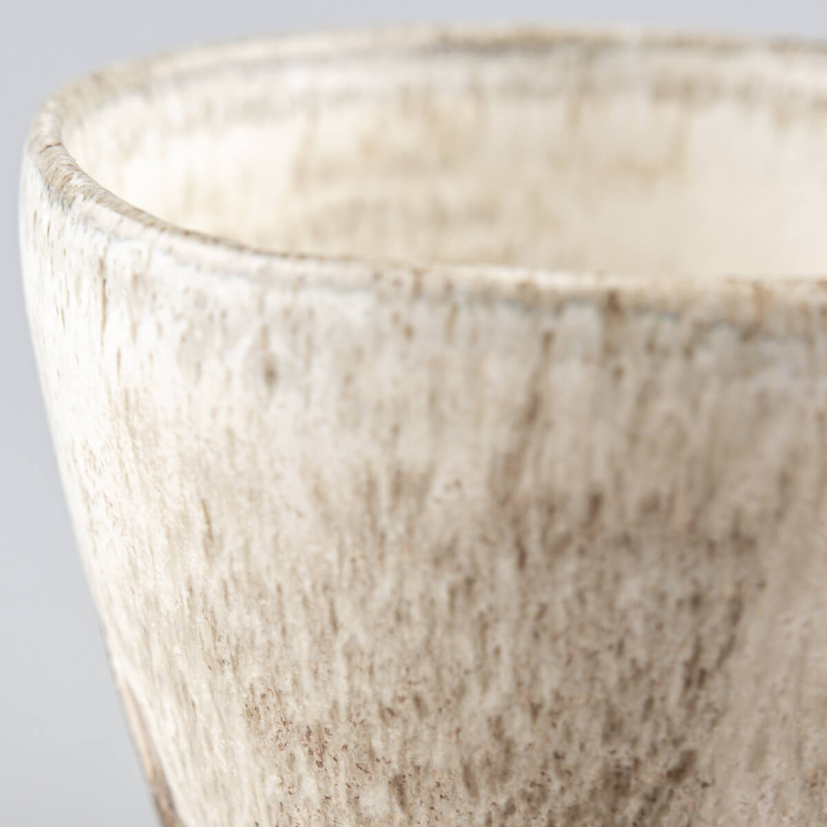 Interior view of a handmade ceramic mug with elegant matte glaze, ideal for restaurants, boutique hotels, and home use.