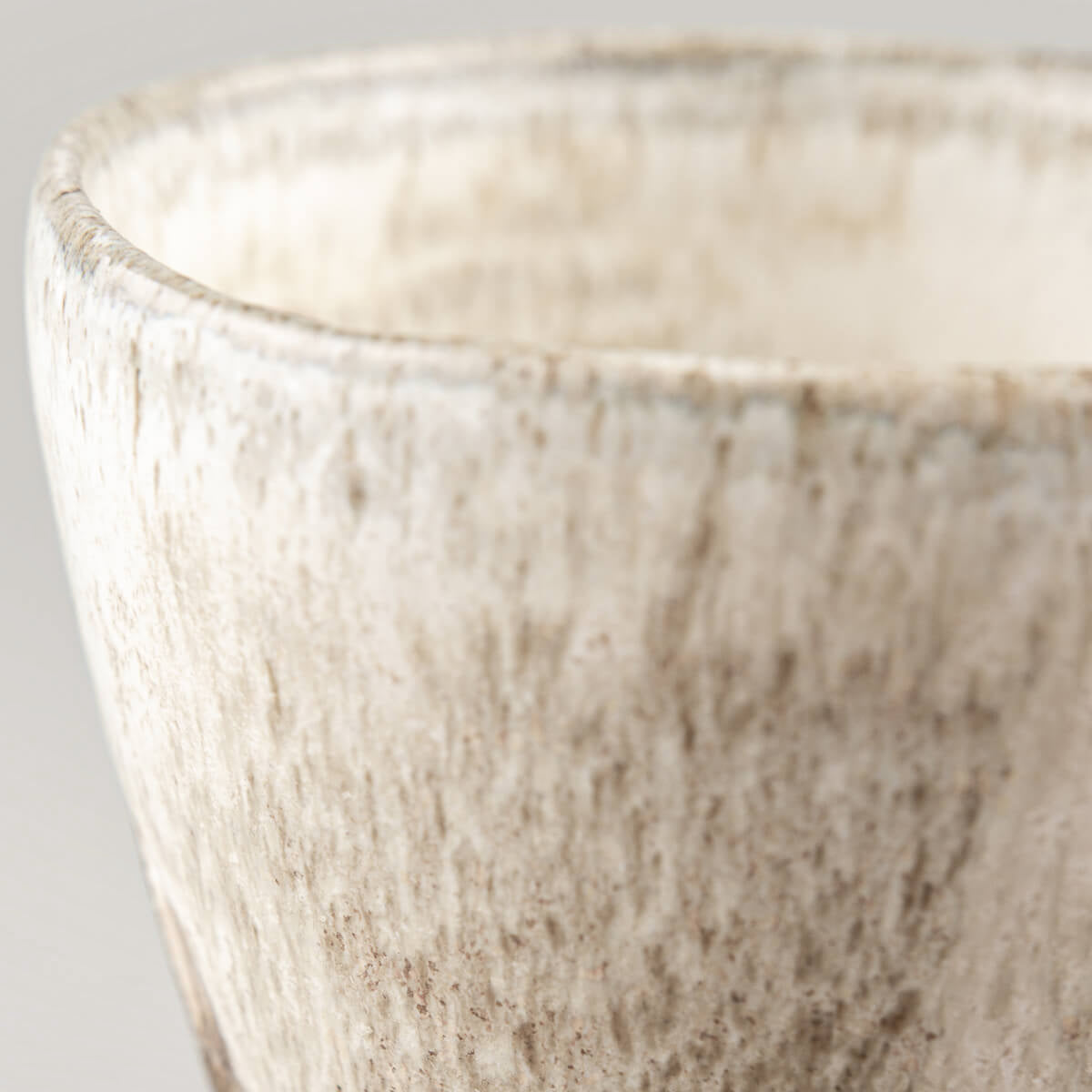 Interior view of a handmade ceramic mug with elegant matte glaze, ideal for restaurants, boutique hotels, and home use.