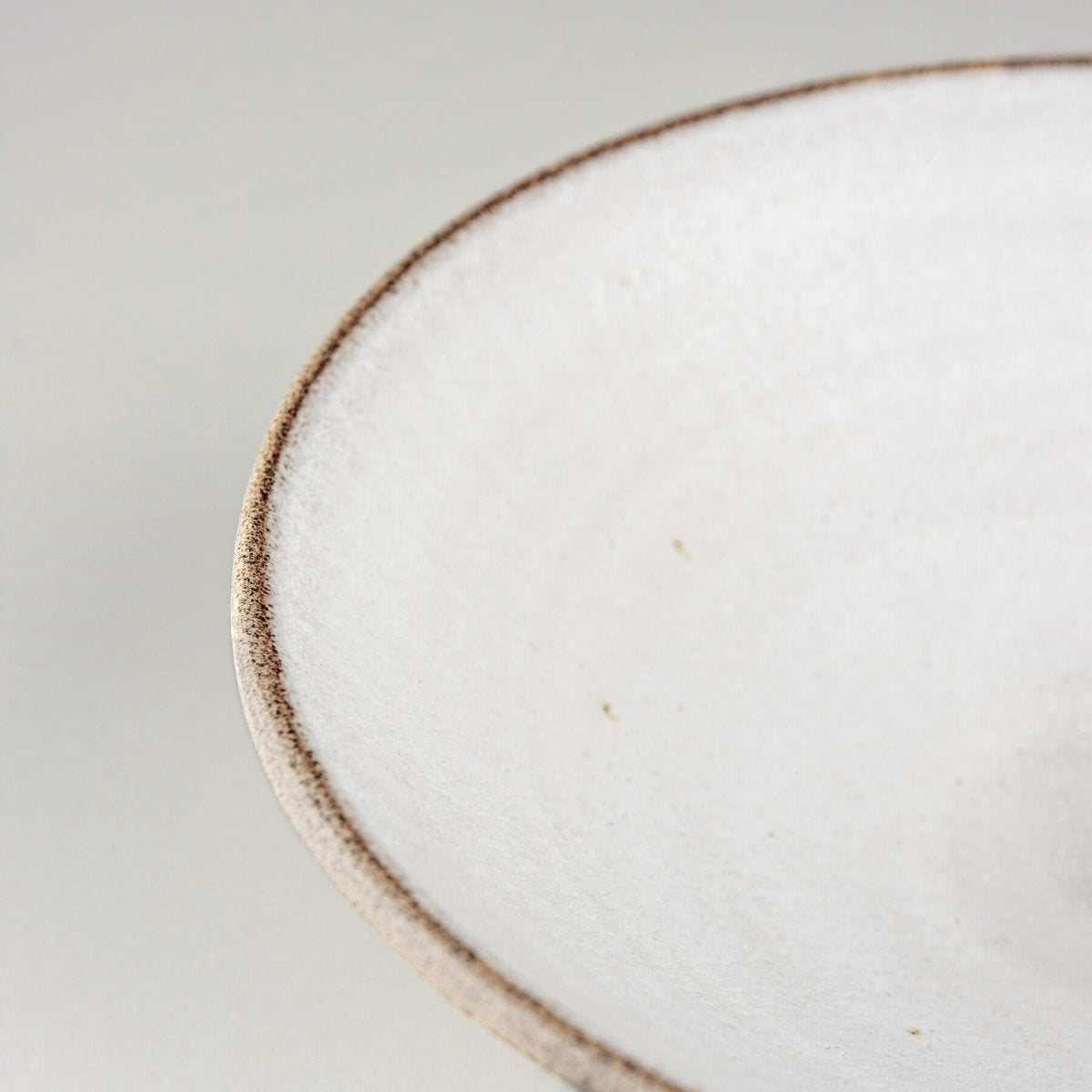 Detail of matte glaze interior, designed to complement sophisticated food plating.