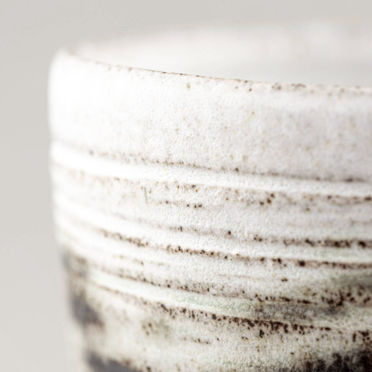 Rustic modern ceramic mugs for interior design, boutique hotel, or housewarming gift.