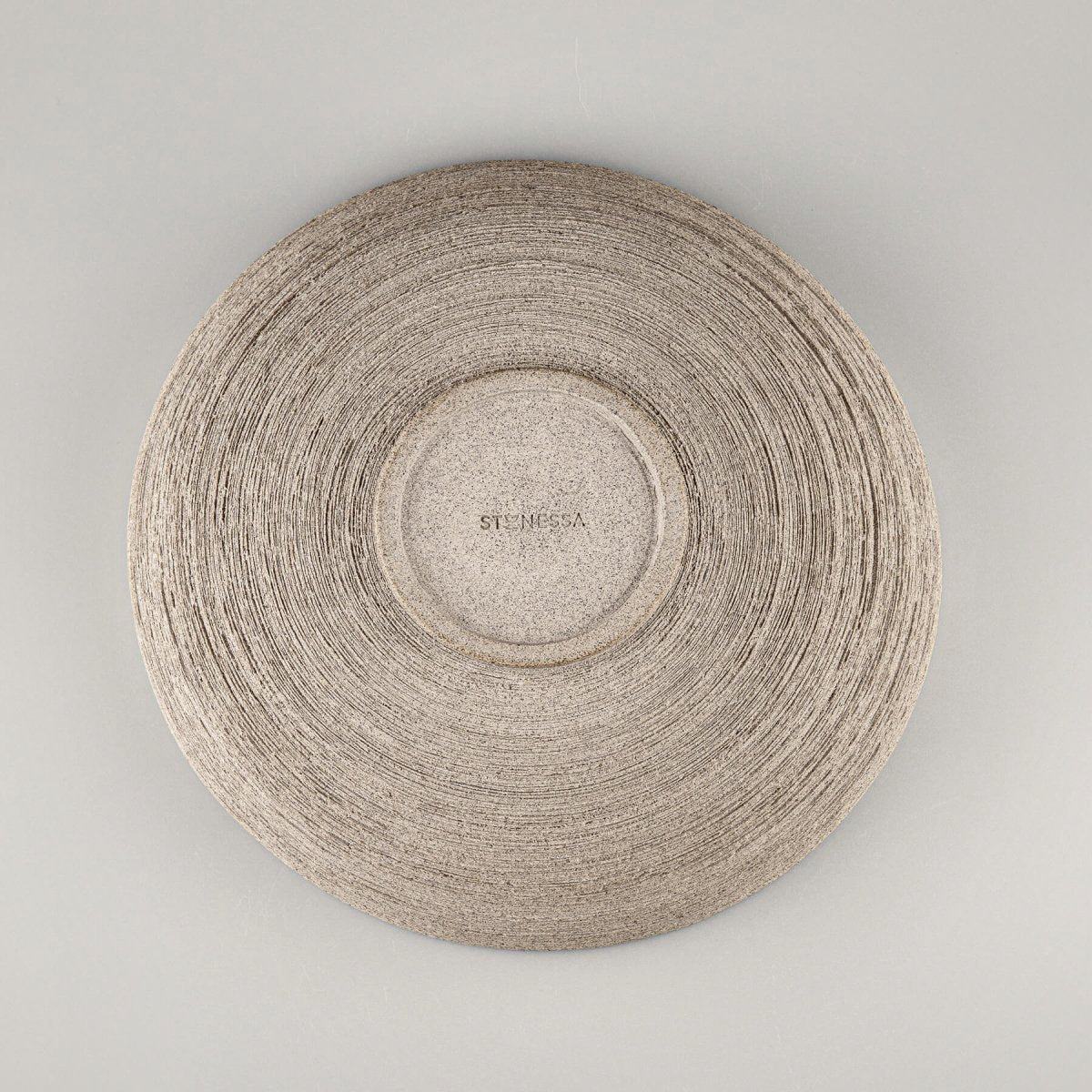 Flat-lay photo of ceramic bowl highlighting inner glaze and symmetrical design perfect for modern kitchens.