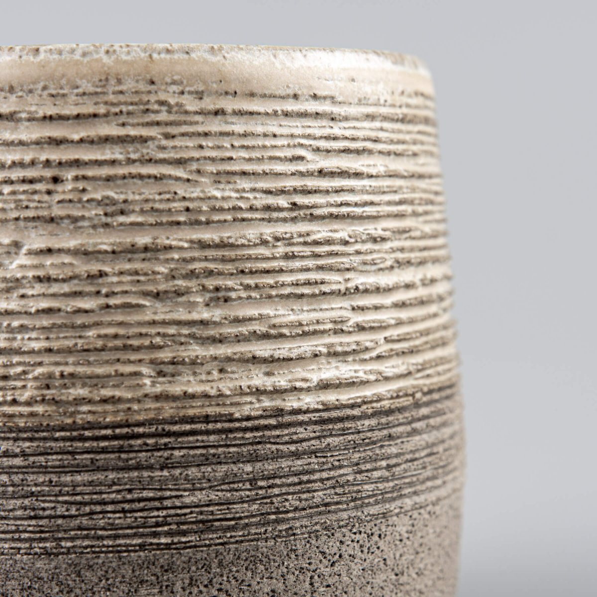Minimalist pottery coffee mugs set with hand-carved texture, matte glaze, and stoneware durability.